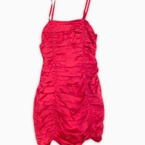 Misguided hot pink dress